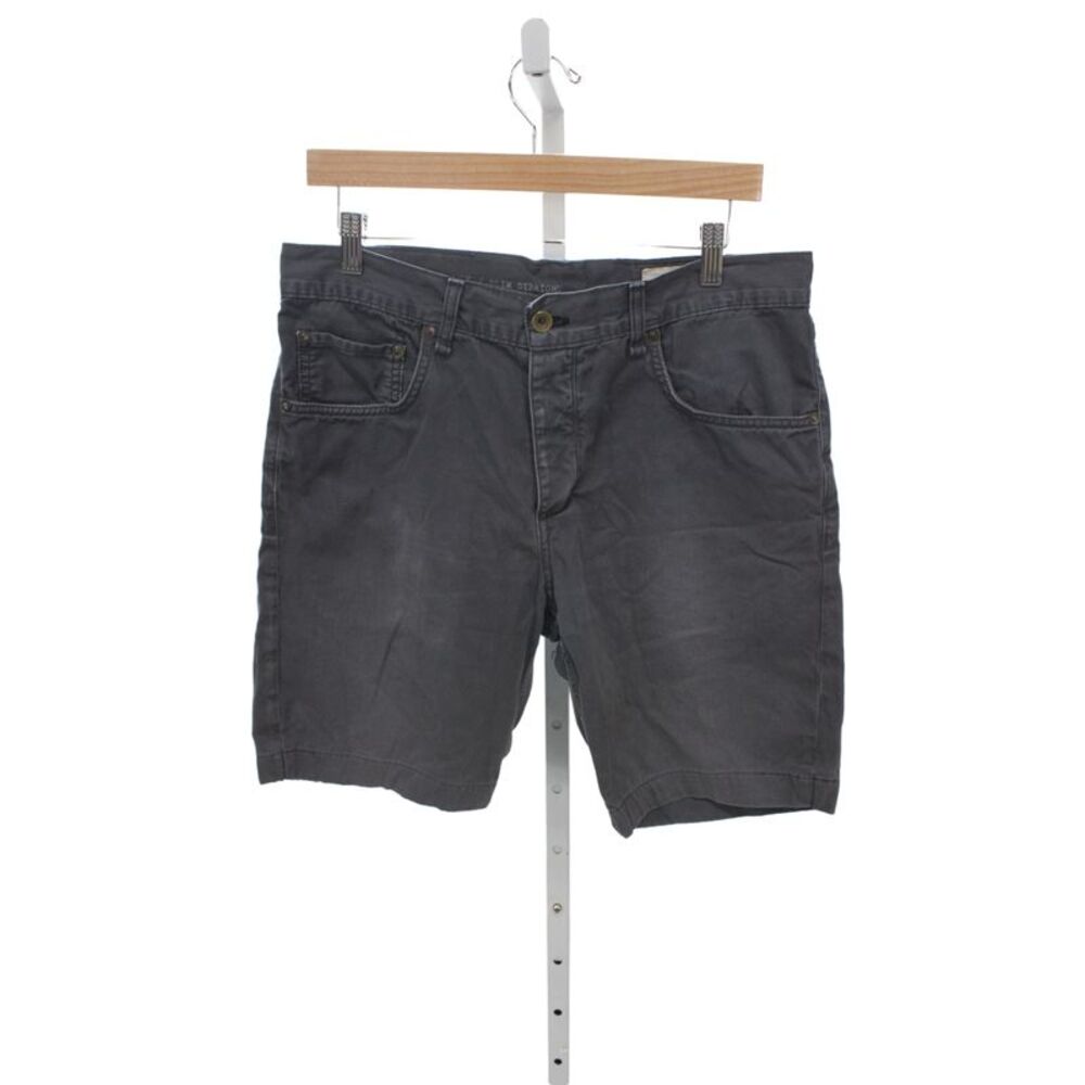 Rag & Bone Mens Chino Shorts Dark Gray 100% Cotton Button Size 33